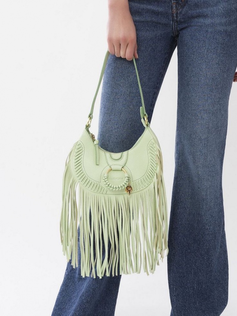 Bolsa De Hombro Chloe Hana Half Moon Verdes | CHE-SR14660