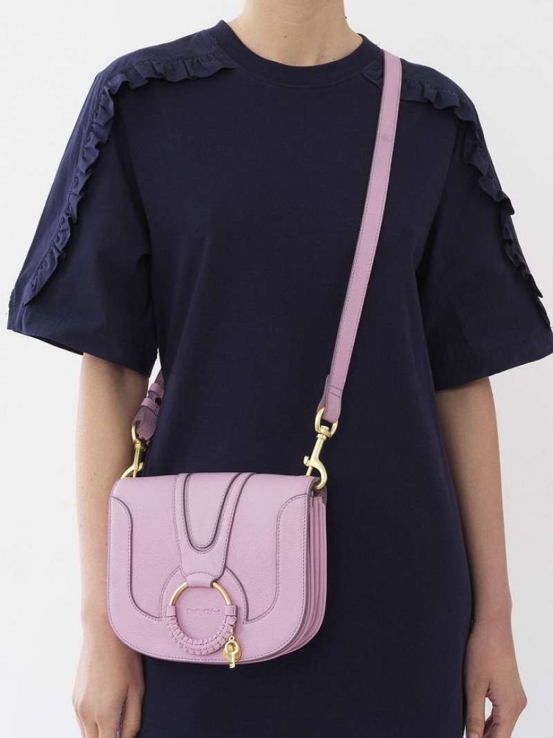 Bolsa De Hombro Chloe Hana Lavanda Blancos | CHE-SR14682
