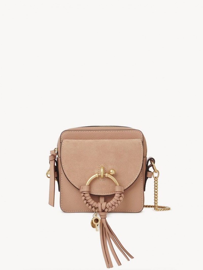 Bolsa De Hombro Chloe Joan Camera Cafes Rosas | CHE-SR14612
