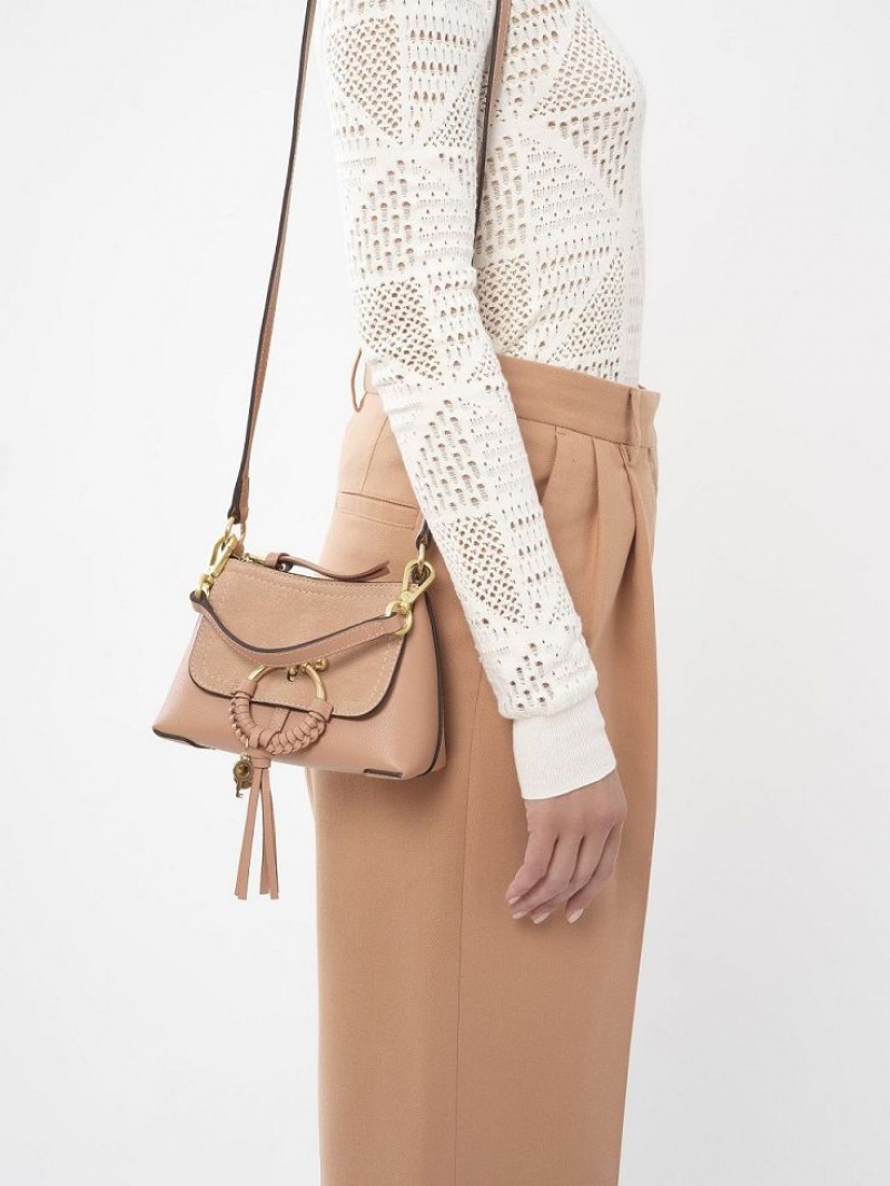Bolsa De Hombro Chloe Joan Mini Cafes Rosas | CHE-SR14696