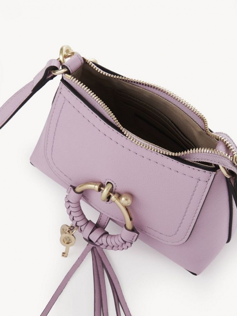 Bolsa De Hombro Chloe Joan Mini Lavanda Blancos | CHE-SR14686