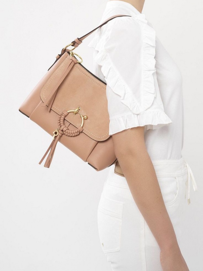Bolsa De Hombro Chloe Joan Small Cafes Rosas | CHE-SR14697