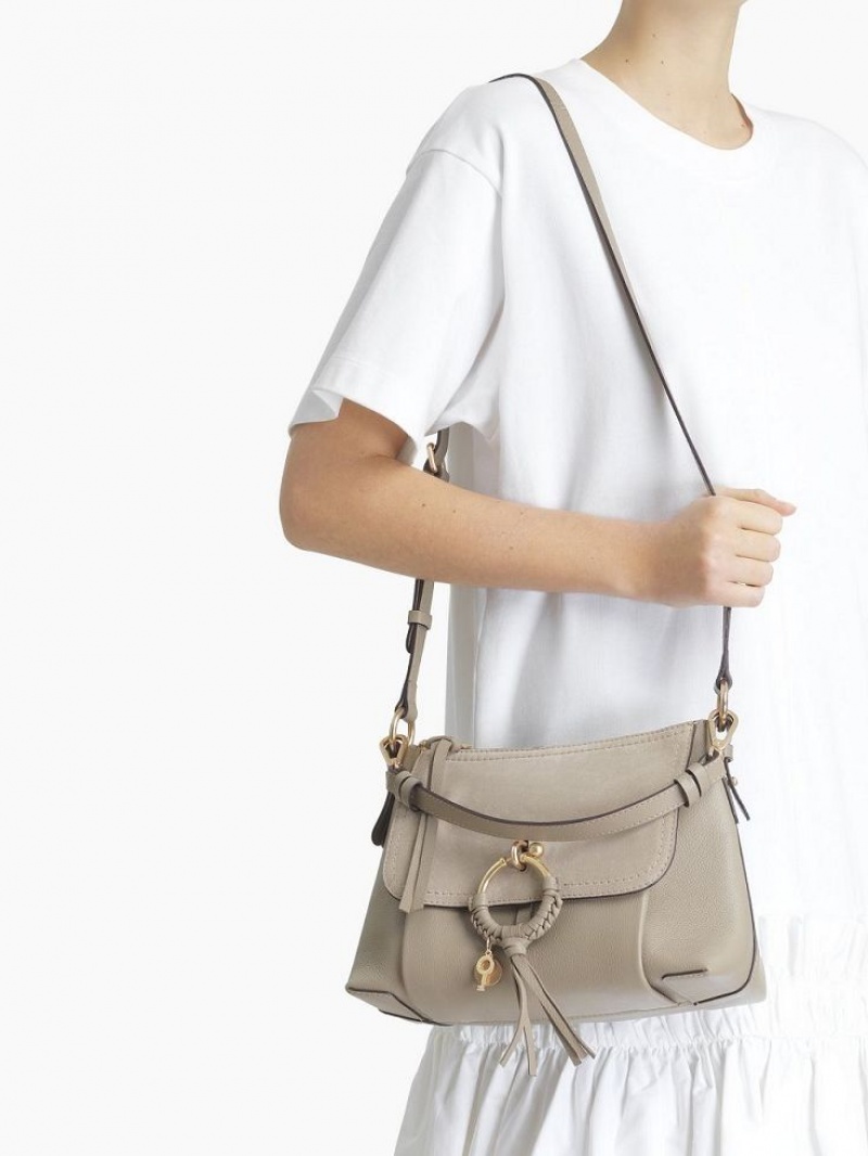Bolsa De Hombro Chloe Joan Small Grises | CHE-SR14678