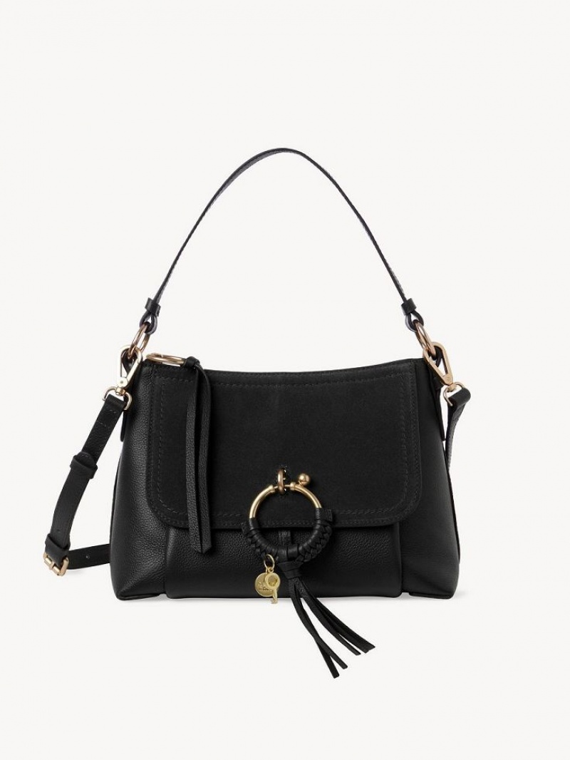 Bolsa De Hombro Chloe Joan Small Negros | CHE-SR14649