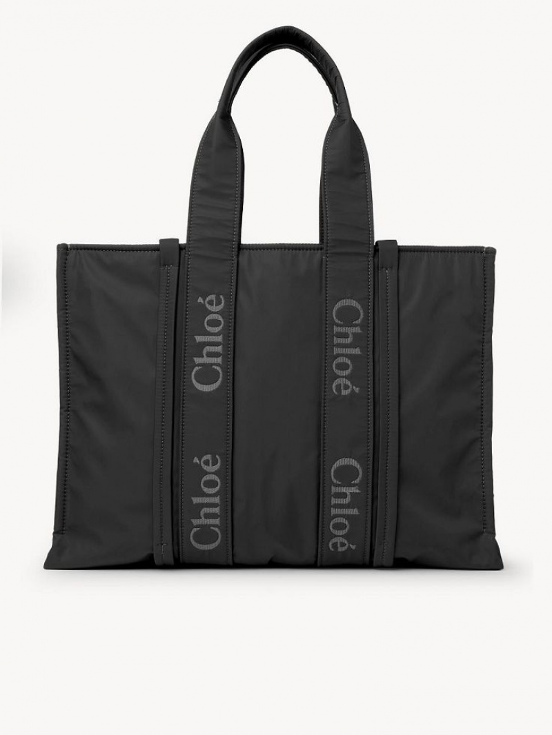 Bolsa De Hombro Chloe Large Woody Negros | CHE-SR13430