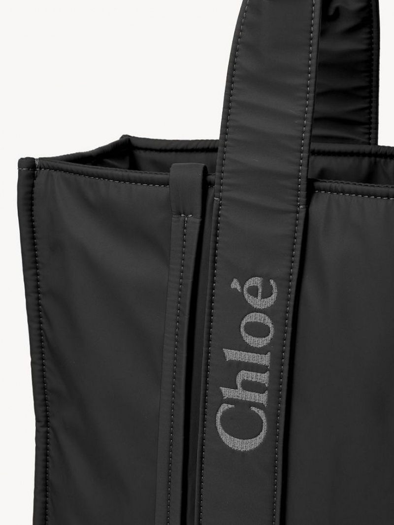 Bolsa De Hombro Chloe Large Woody Negros | CHE-SR13430