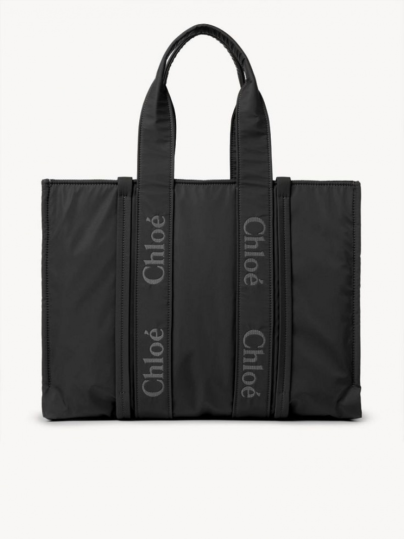Bolsa De Hombro Chloe Large Woody Negros | CHE-SR13430