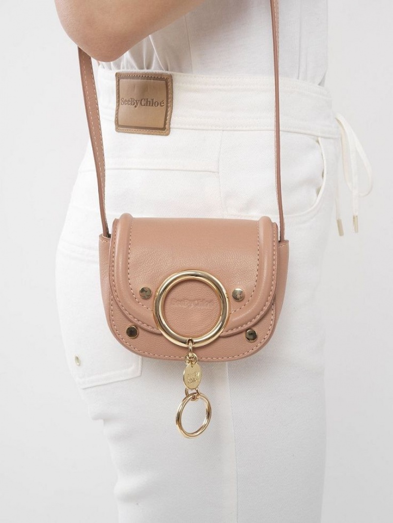 Bolsa De Hombro Chloe Mara Micro Cafes Rosas | CHE-SR14606