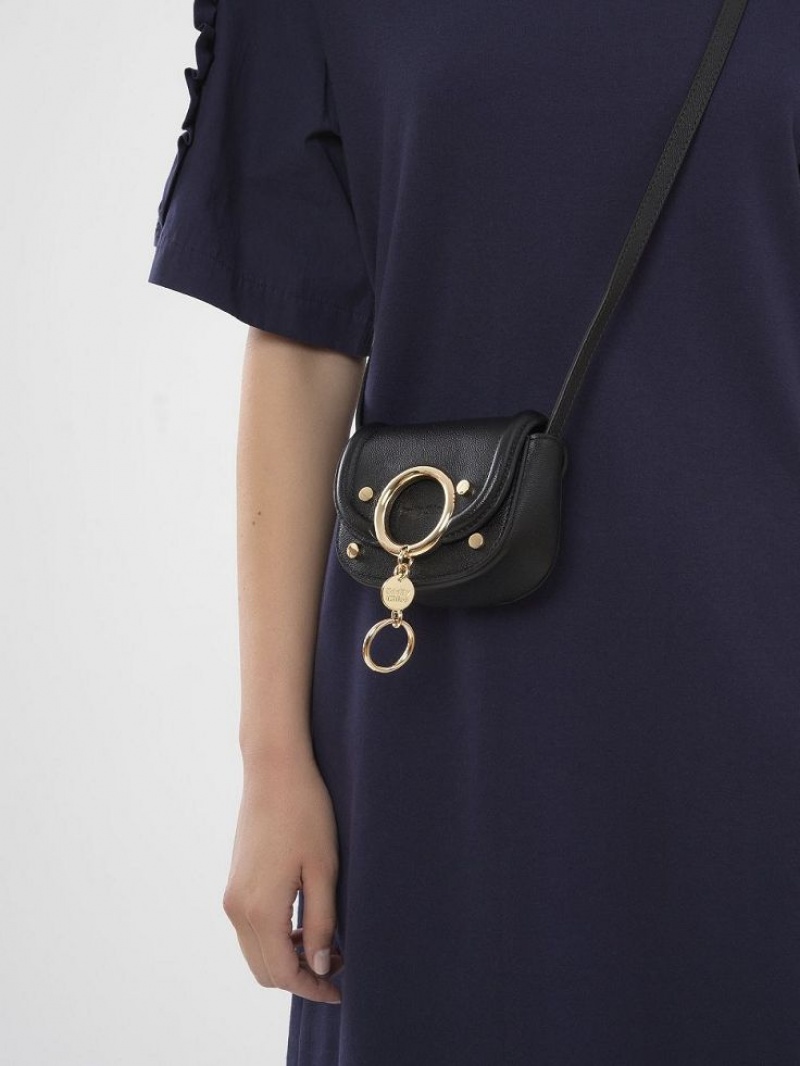 Bolsa De Hombro Chloe Mara Micro Negros | CHE-SR14608