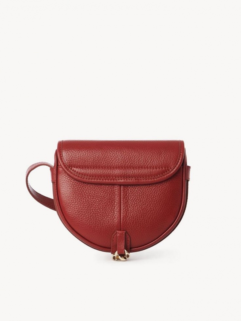 Bolsa De Hombro Chloe Mara Small Saddle Rojos | CHE-SR14602