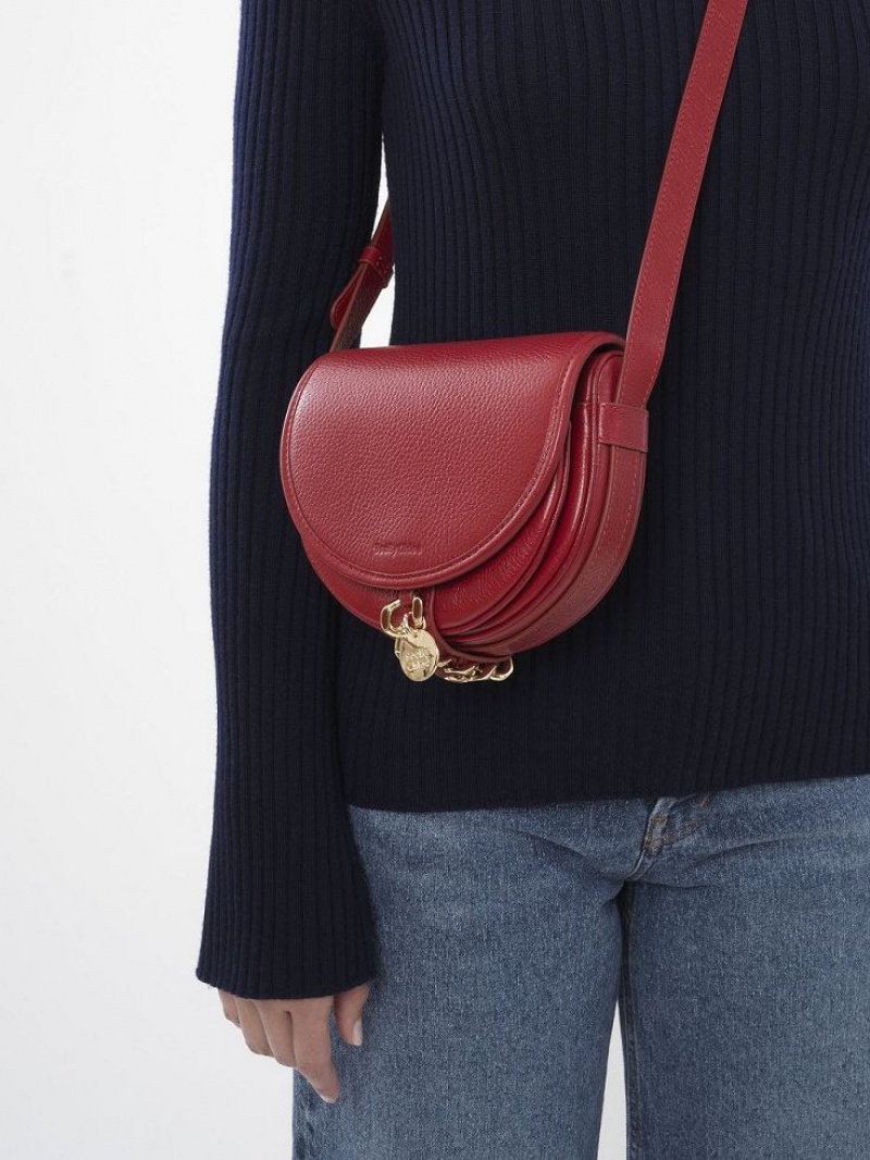 Bolsa De Hombro Chloe Mara Small Saddle Rojos | CHE-SR14602