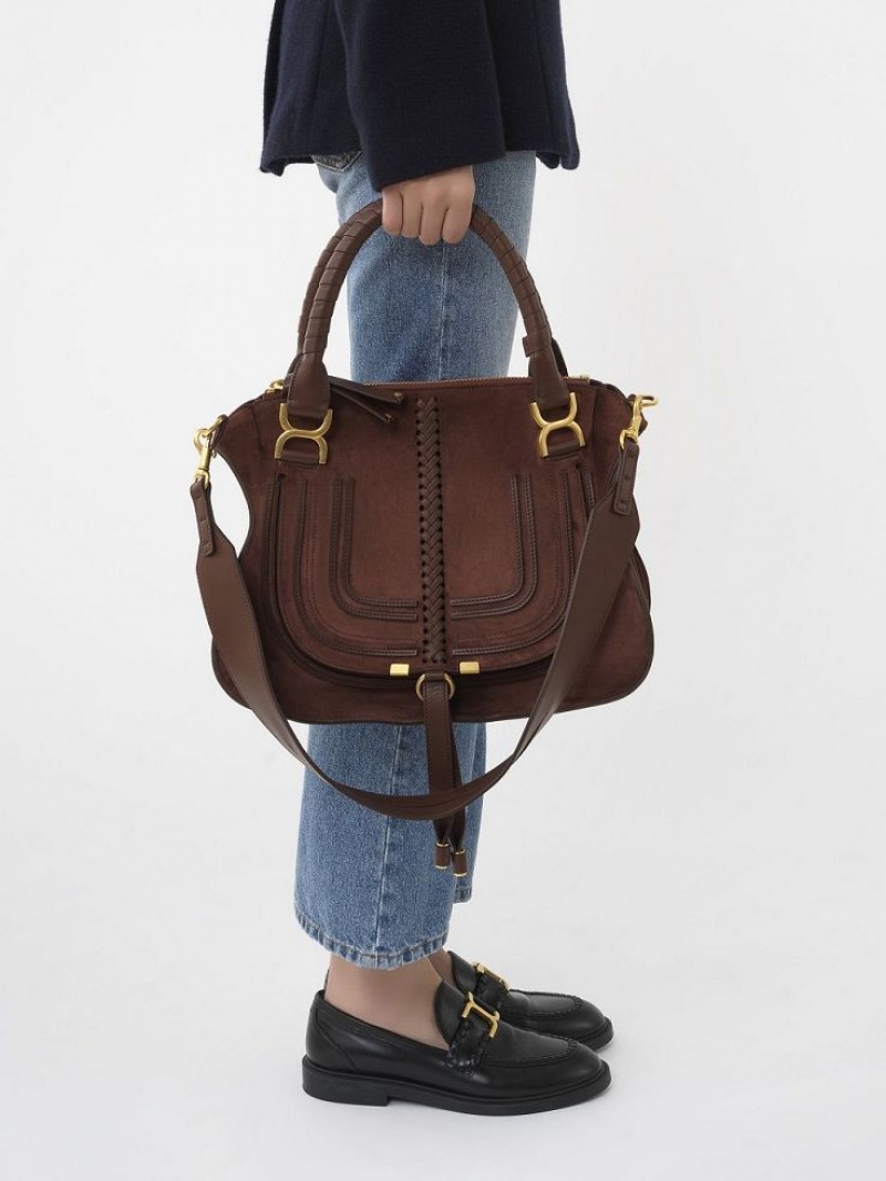 Bolsa De Hombro Chloe Marcie Double Carry Rojos | CHE-SR13437