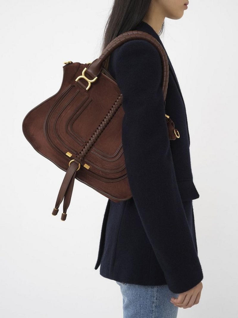 Bolsa De Hombro Chloe Marcie Double Carry Rojos | CHE-SR13437