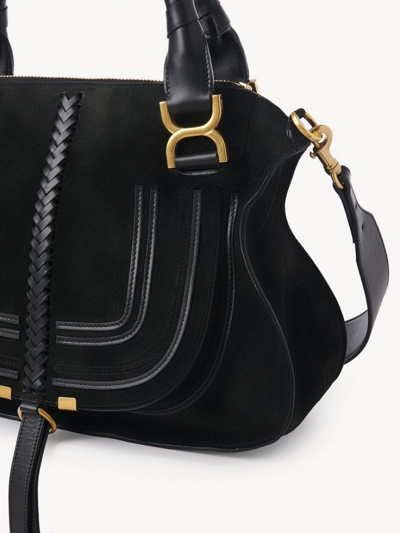 Bolsa De Hombro Chloe Marcie Double Carry Negros | CHE-SR13438