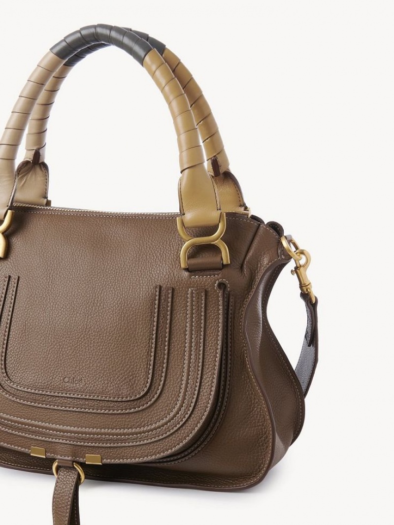 Bolsa De Hombro Chloe Marcie Double Carry Marrom | CHE-SR13439