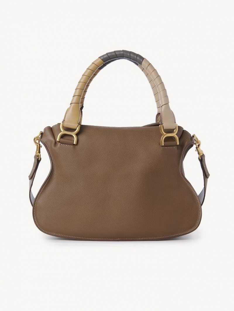 Bolsa De Hombro Chloe Marcie Double Carry Marrom | CHE-SR13439