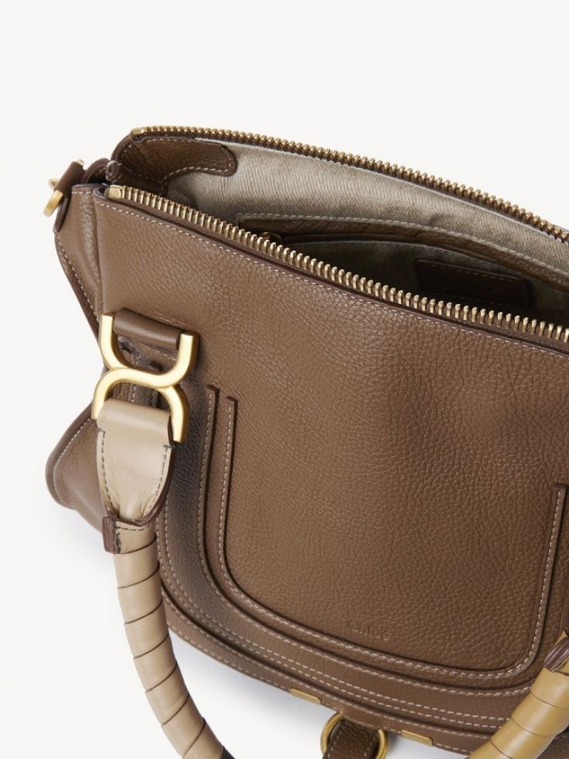 Bolsa De Hombro Chloe Marcie Double Carry Marrom | CHE-SR13439