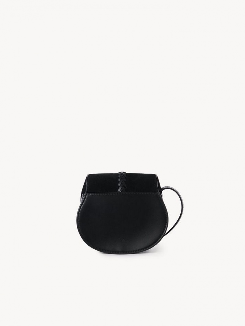 Bolsa De Hombro Chloe Marcie Small Saddle Negros | CHE-SR13413