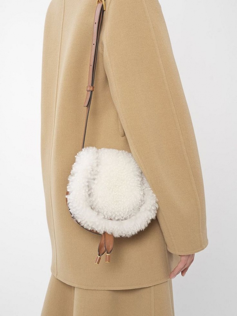 Bolsa De Hombro Chloe Marcie Small Saddle Marrom | CHE-SR13425