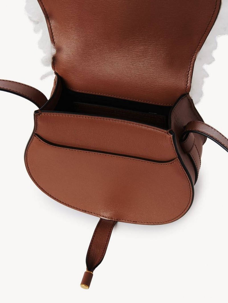 Bolsa De Hombro Chloe Marcie Small Saddle Marrom | CHE-SR13425