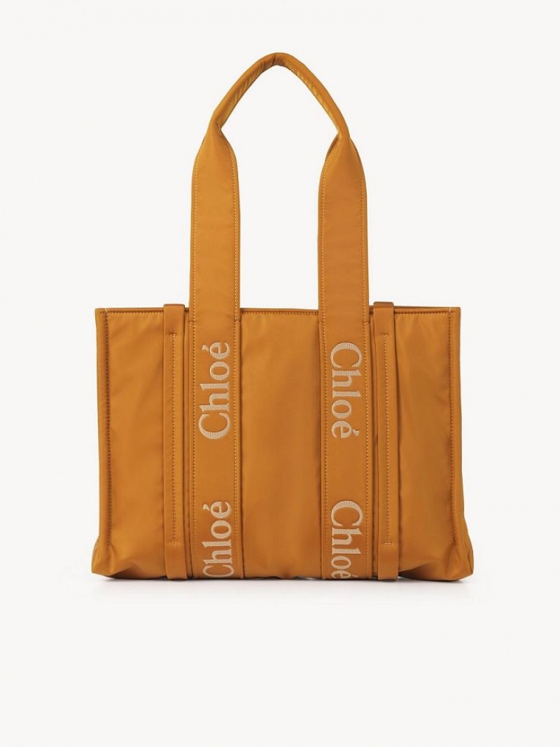 Bolsa De Hombro Chloe Medium Woody Amarillos | CHE-SR13411