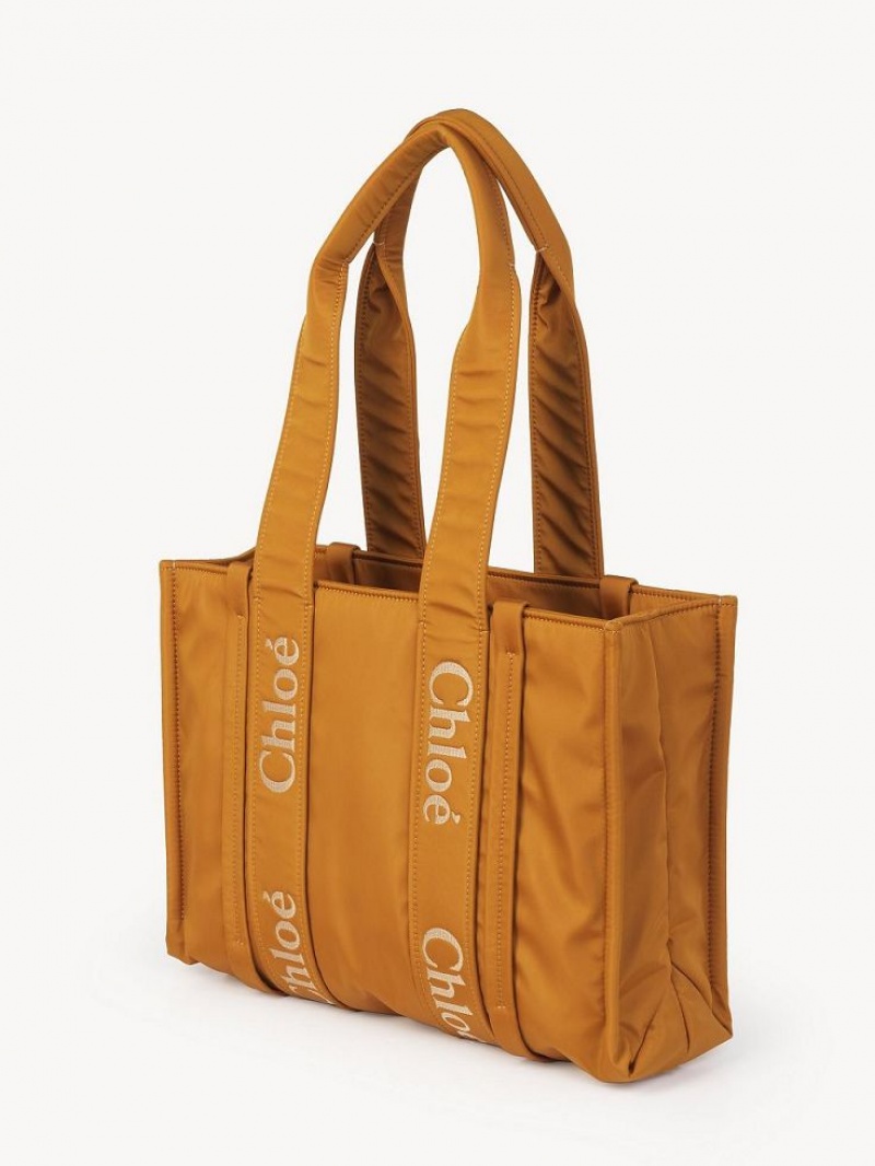 Bolsa De Hombro Chloe Medium Woody Amarillos | CHE-SR13411