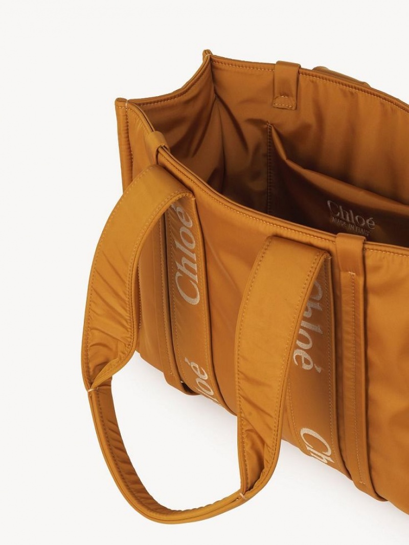 Bolsa De Hombro Chloe Medium Woody Amarillos | CHE-SR13411