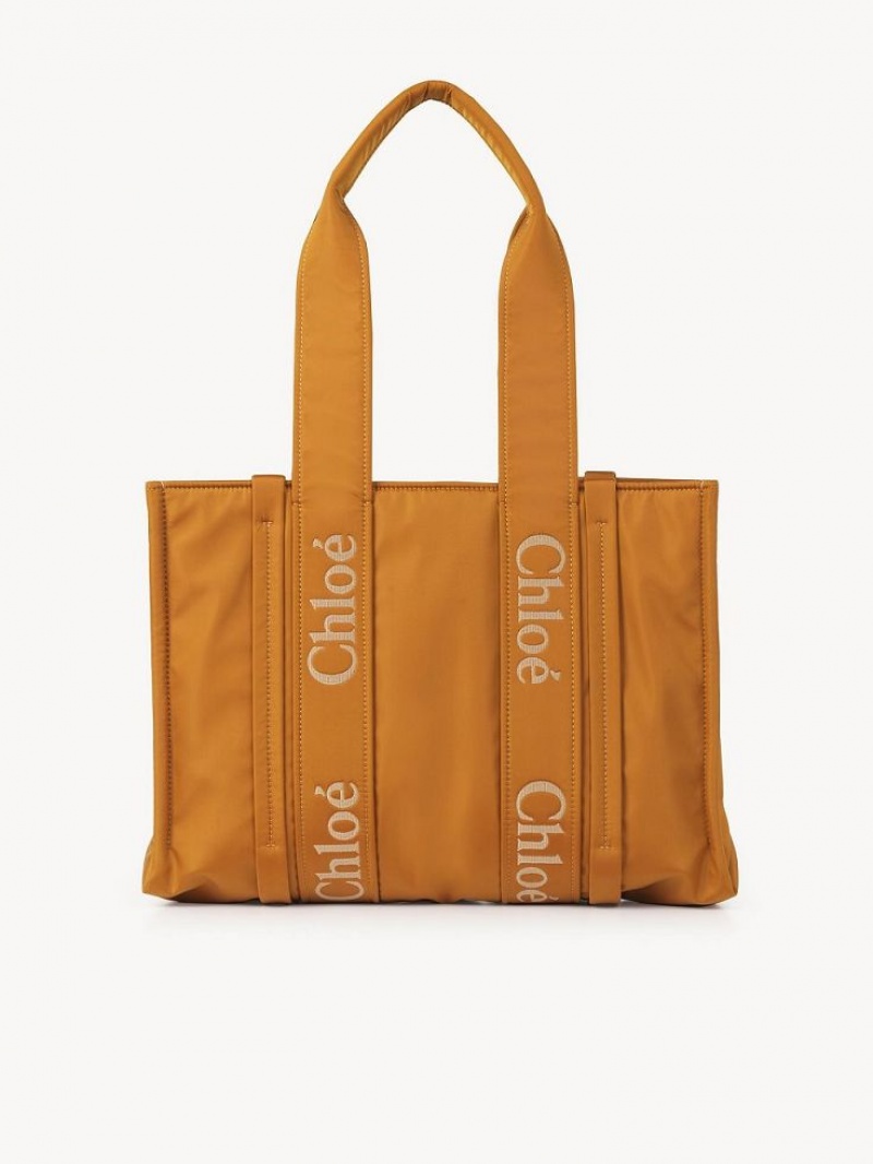 Bolsa De Hombro Chloe Medium Woody Amarillos | CHE-SR13411