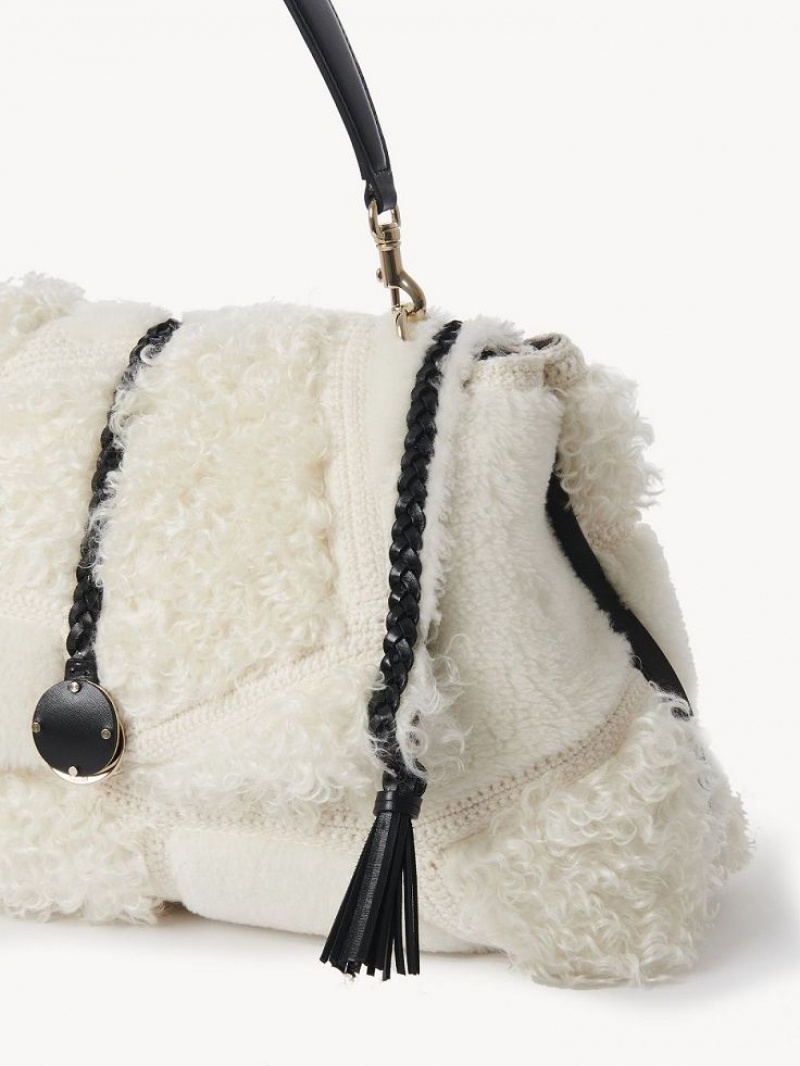 Bolsa De Hombro Chloe Penelope Large Soft Blancos | CHE-SR13442
