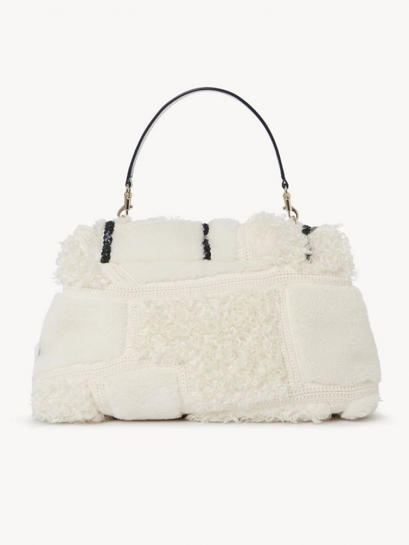 Bolsa De Hombro Chloe Penelope Large Soft Blancos | CHE-SR13442