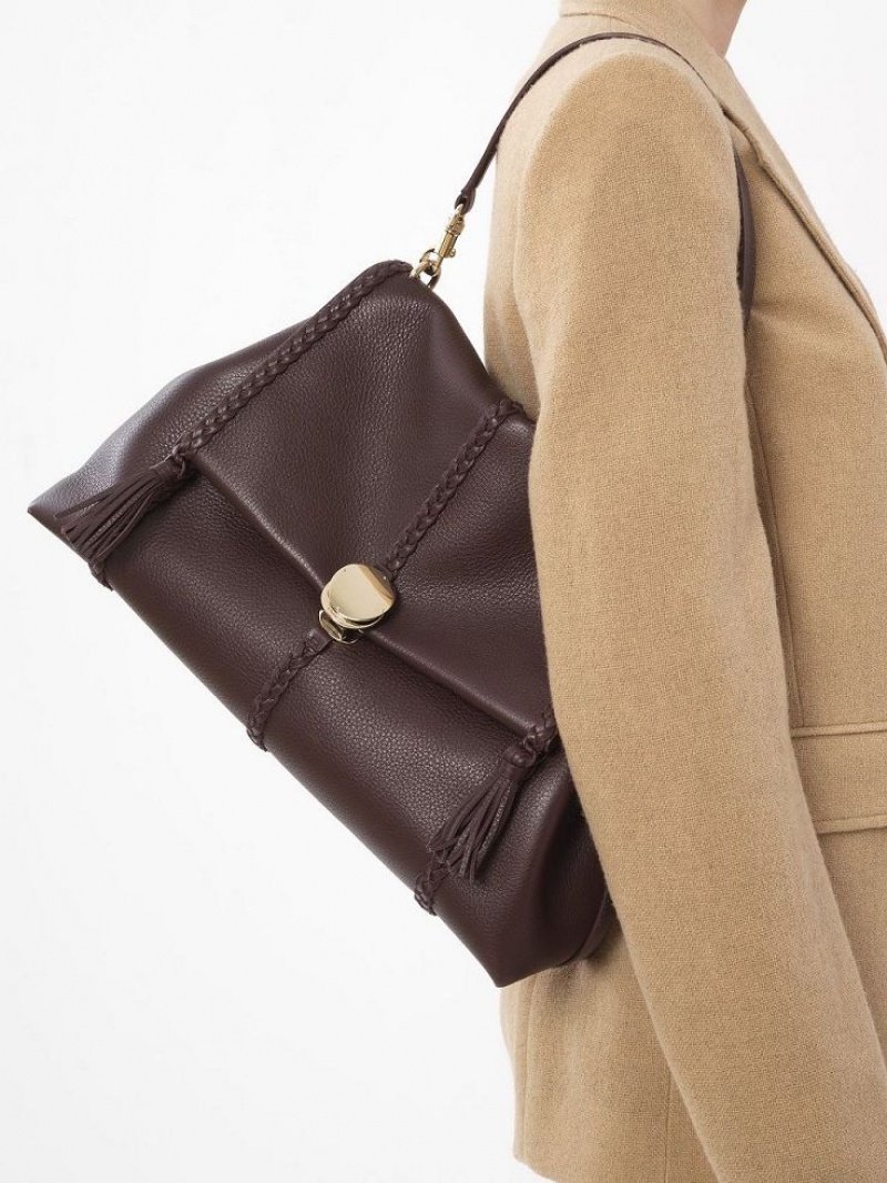 Bolsa De Hombro Chloe Penelope Large Soft Azules | CHE-SR13446