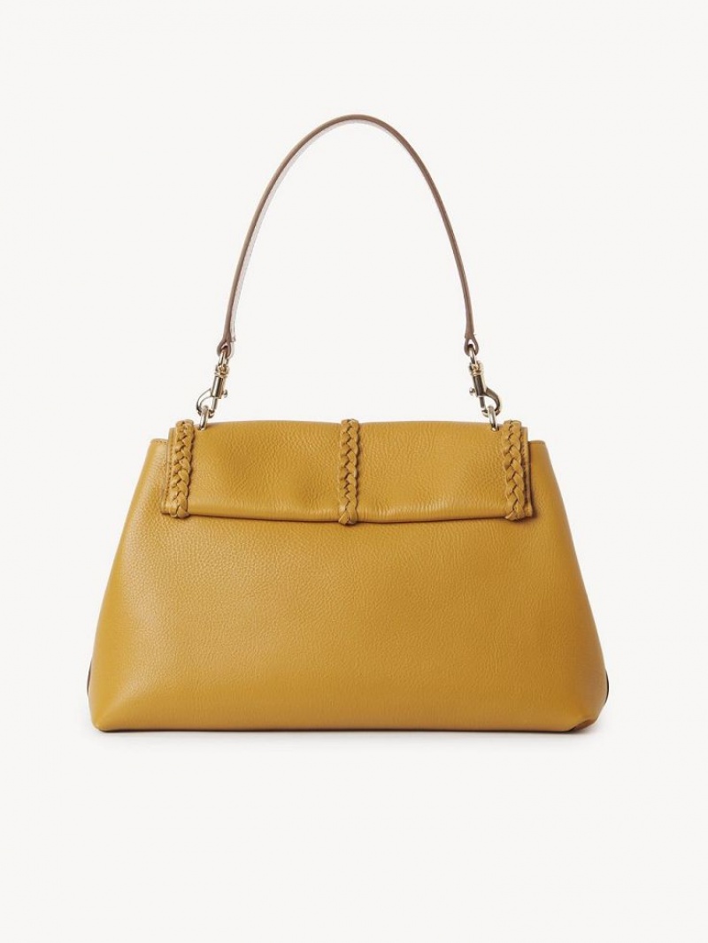 Bolsa De Hombro Chloe Penelope Medium Soft Dorados | CHE-SR13444