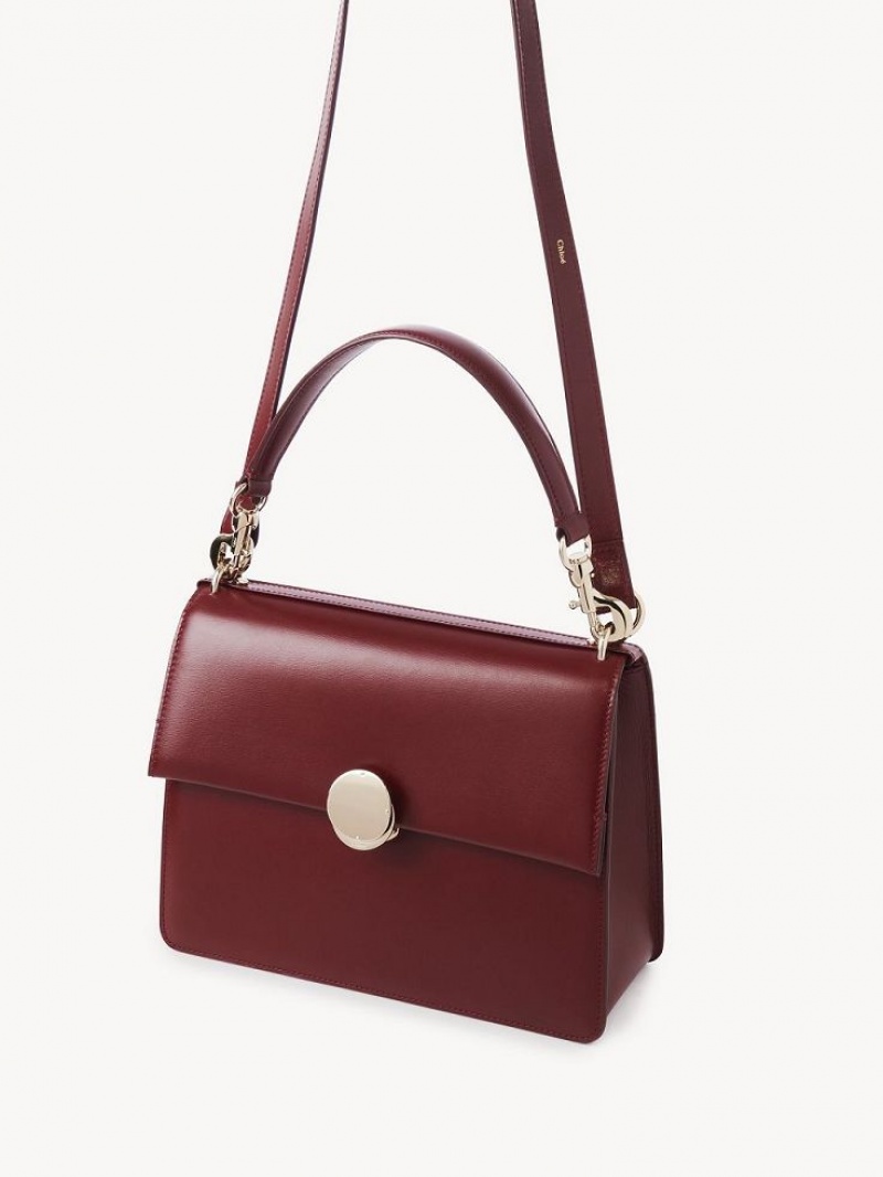 Bolsa De Hombro Chloe Penelope Medium Top Handle Rojos Oscuro | CHE-SR13447