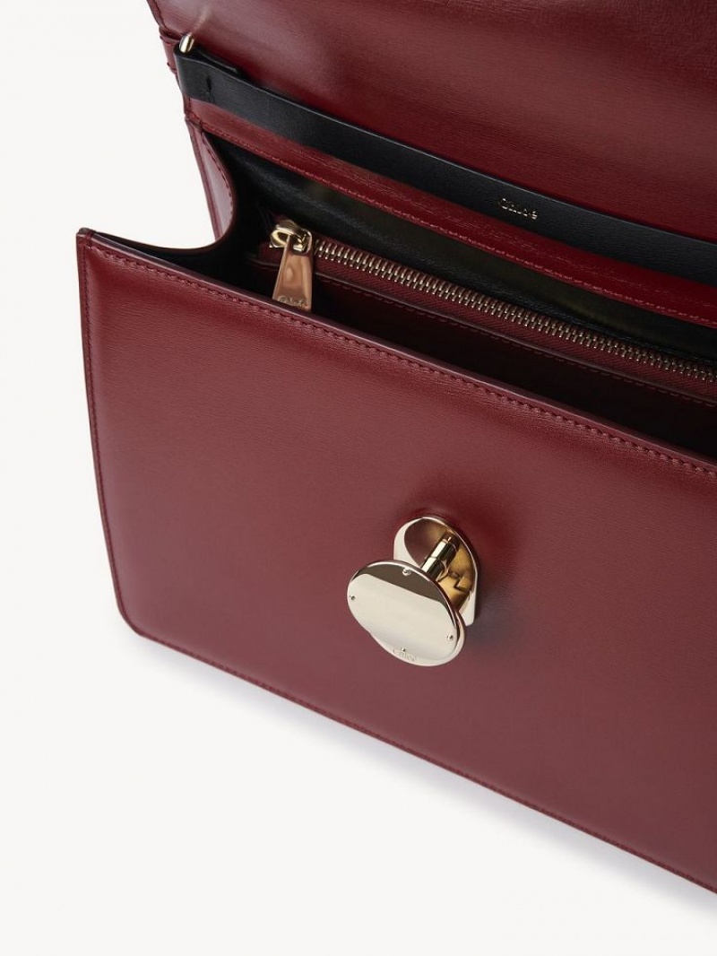 Bolsa De Hombro Chloe Penelope Medium Top Handle Rojos Oscuro | CHE-SR13447