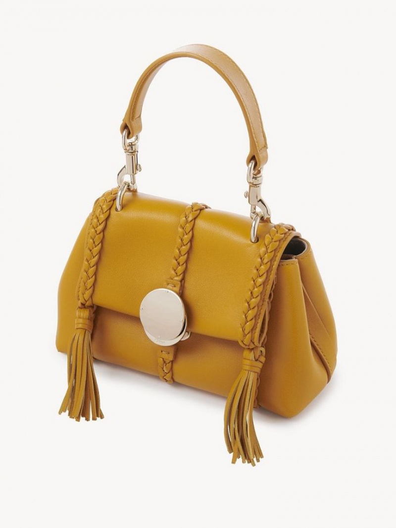 Bolsa De Hombro Chloe Penelope Mini Soft Amarillos | CHE-SR13450