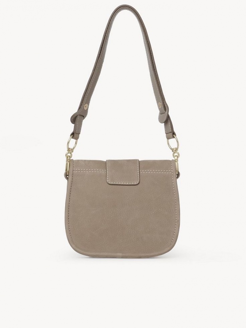 Bolsa De Hombro Chloe Saddie Satchel Grises | CHE-SR14666