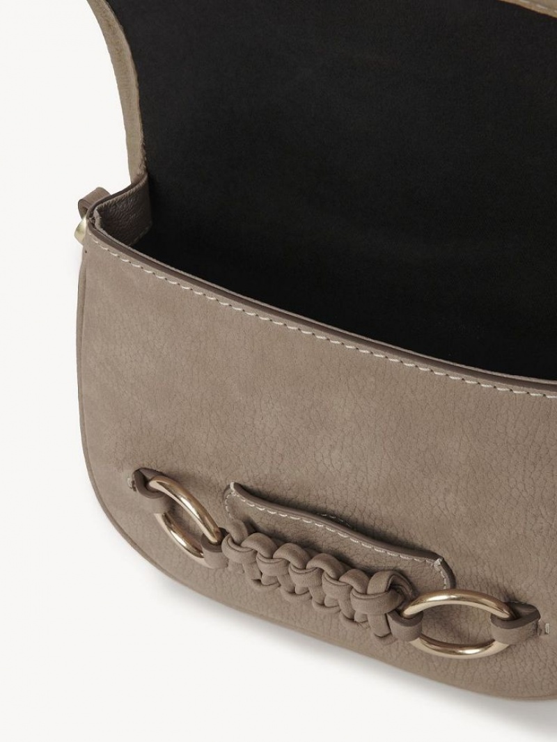 Bolsa De Hombro Chloe Saddie Satchel Grises | CHE-SR14666