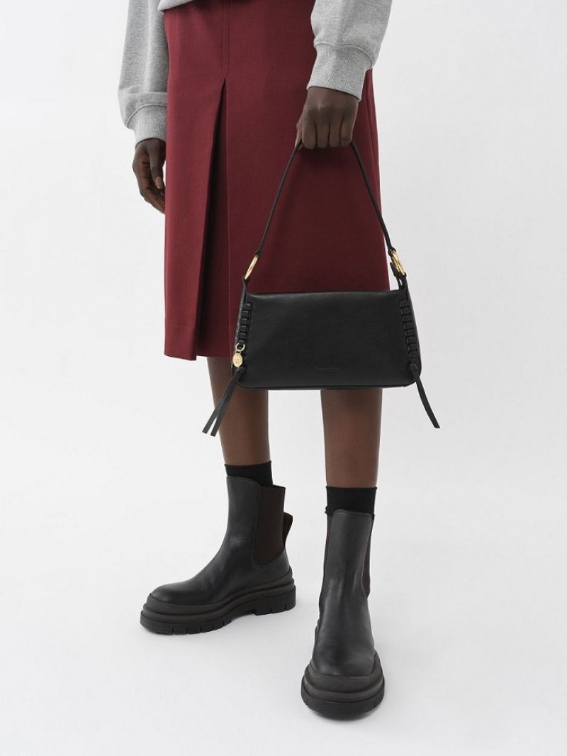 Bolsa De Hombro Chloe Tilda Uette Negros | CHE-SR14655