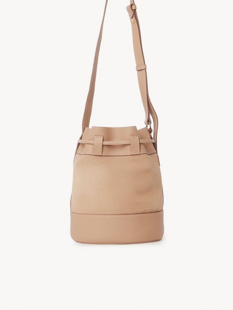 Bolsa De Hombro Chloe Vicki Bucket Cafes Rosas | CHE-SR14609