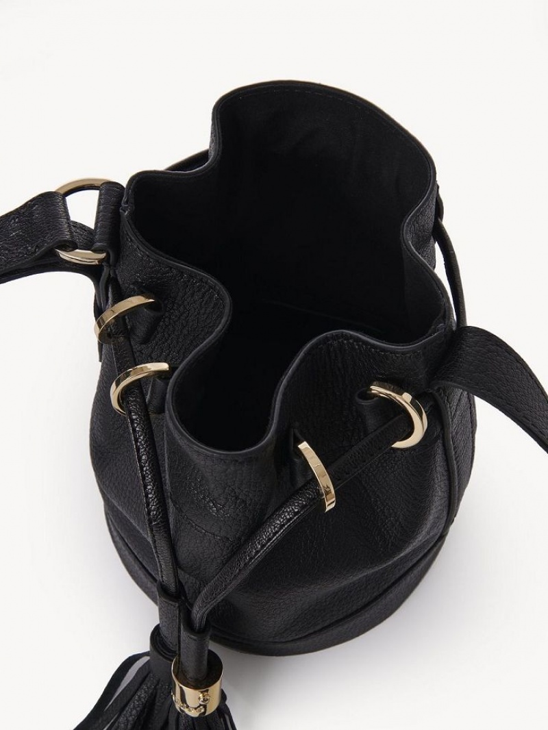 Bolsa De Hombro Chloe Vicki Small Bucket Negros | CHE-SR14644