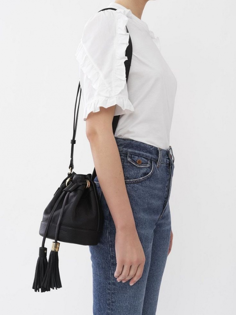 Bolsa De Hombro Chloe Vicki Small Bucket Negros | CHE-SR14644