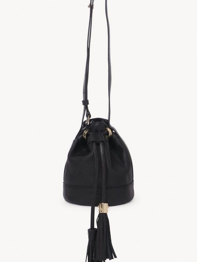 Bolsa De Hombro Chloe Vicki Small Bucket Negros | CHE-SR14644