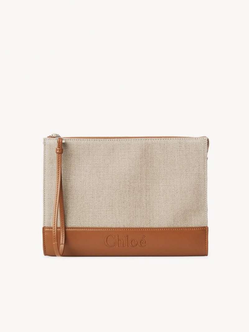 Bolso Pequeño Chloe Sense Zippered Marrom | CHE-SR14329