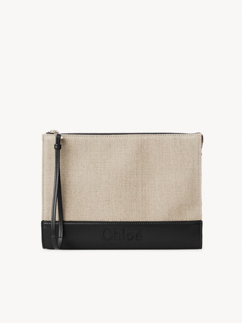 Bolso Pequeño Chloe Sense Zippered Negros | CHE-SR14328