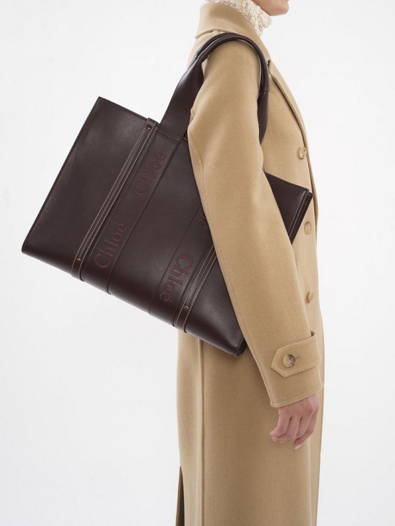 Bolso Tote Chloe Large Woody Azules | CHE-SR13347