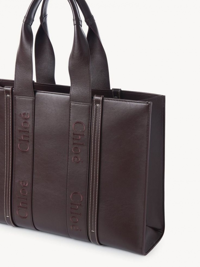 Bolso Tote Chloe Large Woody Azules | CHE-SR13347