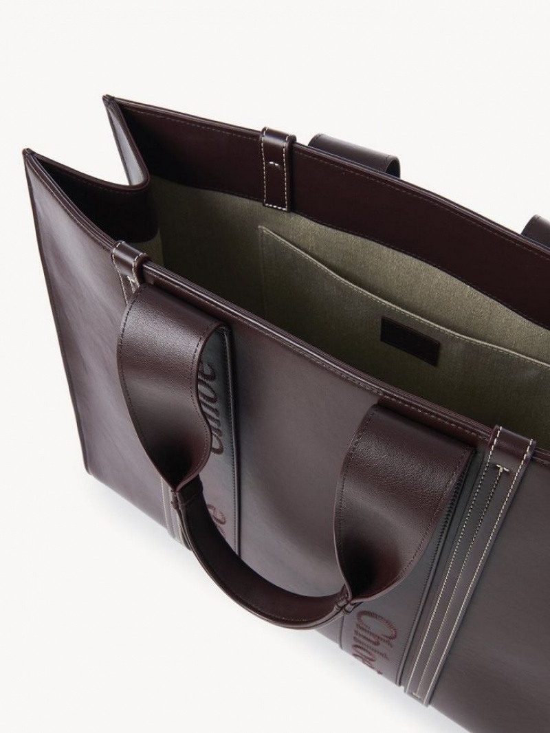 Bolso Tote Chloe Large Woody Azules | CHE-SR13347
