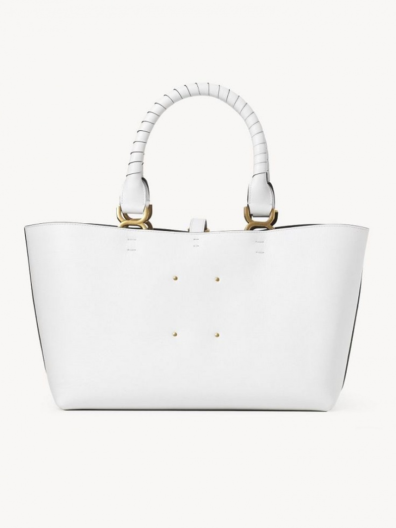 Bolso Tote Chloe Marcie Small Blancos | CHE-SR13302
