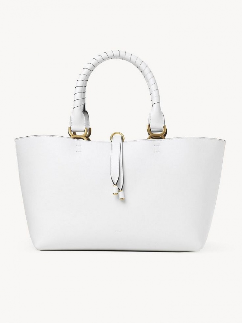 Bolso Tote Chloe Marcie Small Blancos | CHE-SR13302