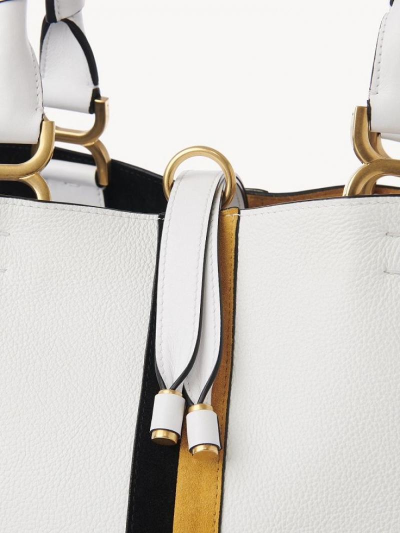 Bolso Tote Chloe Marcie Small Multicolor Blancos | CHE-SR13303